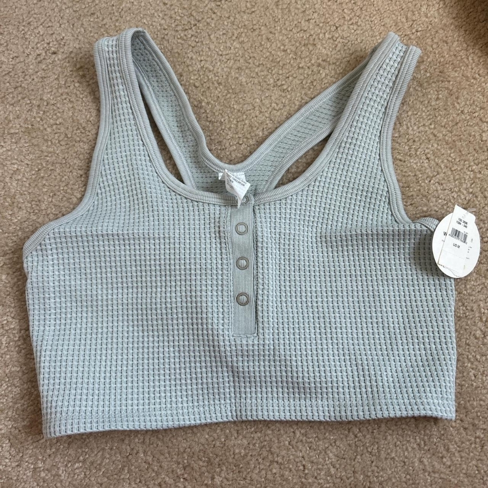 Aerie Light Gray Crop Top